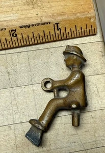 Replacement cast metal Brass fireman driver for fire truck Or Horse Drawn Wagon - Picture 1 of 2
