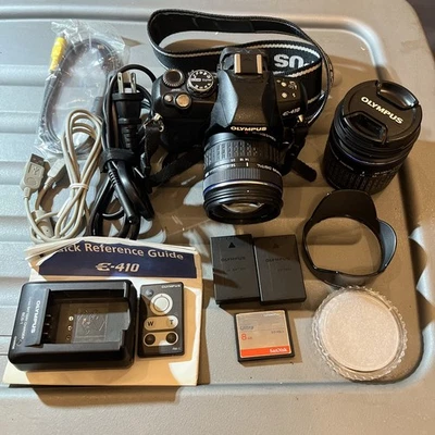 Olympus E-410 Digital SLR Camera 2 Zuiko Lenses 14-42mm & 40-150mm, 2 Batteries Foto 1 de 4