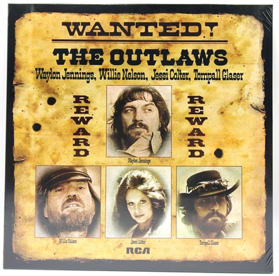Waylon Jennings / Willie Nelson- "Wanted! The Outlaws"  12" LP - EU IMPORT - NEW - Image 1 of 4