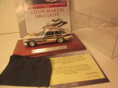 ATLAS 1/43 DIECAST PREMIUM SILVER/CHROME, 1958 ASTON MARTIN DB 4 SPORTS COUPE - Image 1 of 4