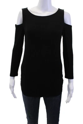 Blusa Michael Stars feminina preta sem mangas rayon lycra tamanho único - Imagem 1 de 4