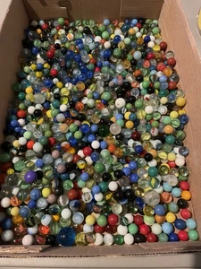 Gran Lote De Canicas De Colección Todo Tipo Tiradores Dañados Como Está Vidrio De 10 Libras - Imagen 1 de 7