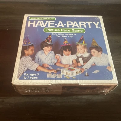 Antigo Jogo de Orientação Infantil Have-A-Party Picture Race For The Silver Cup Selado 1979 - Imagem 1 de 4