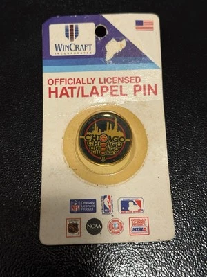 Chicago Cubs Skyline Circle MLB Lapel Pin Wincraft New - Image 1 of 3