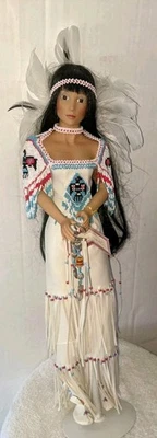 Native American Doll-Ashton Drake "Wedding Of Raven Wing By Sandra Bilotto. - Image 1 of 4