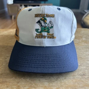 Vintage Notre Dame Fighting Irish Hat Cap Snapback Sports Specialties 1990’s - Picture 1 of 12