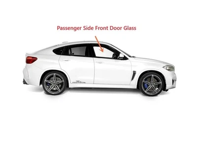 Fits 2008-2014 BMW X6 / X6M Passenger Right Side Front Door Window Glass Foto 1 de 2