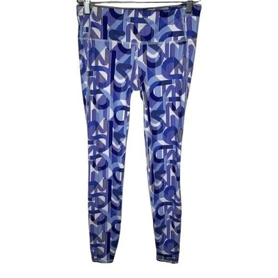 Leggings GAP Fit para mujer pequeños azules con estampado gráfico ropa deportiva yoga pantalones para correr Foto 1 de 4