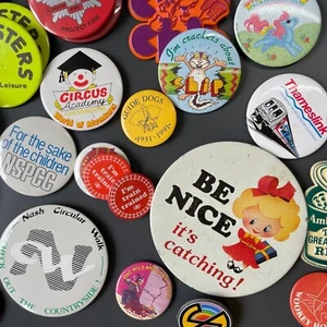 Vintage Badges Pins Collectable Retro VTG 80s 70s 90s Coca Cola Advertising - Picture 1 of 51