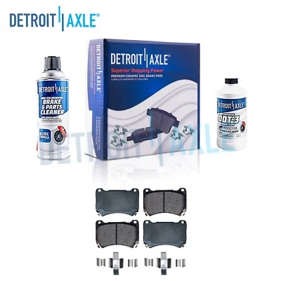 Pastillas de freno delanteras de cerámica con herrajes para Hyundai Equus Genesis 2009 2010 2011 Foto 1 de 4