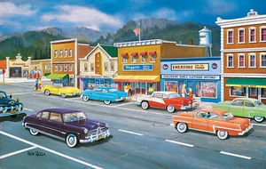 MAIN STREET MEMORIES by KEN ZYLLA - SunsOut 550 piece puzzle - NUEVO - Imagen 1 de 1