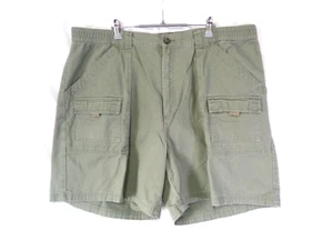 Mountain Lake Men's Cargo Shorts Size 44 High Rise Partial Elastic Waist Green - Picture 1 of 8