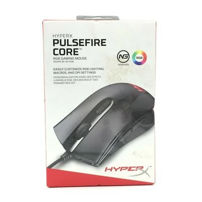 HyperX Pulsefire Core RGB Gaming Mouse Wired 6,200 DPI NEW IN BOX - Image 1 of 4