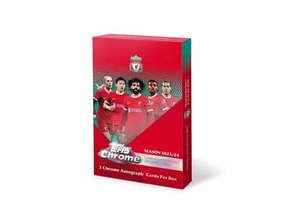 2023-24 Topps Chrome Liverpool FC Soccer Team Set Box - Picture 1 of 5