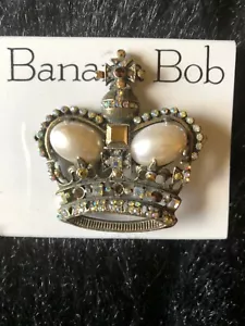 Women’s Vintage BANANA BOB “Crown” Pin - Bild 1 von 2