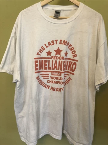 Fedor Emelianenko Shirt The Last Emperor Champion Russian heavy weight MMA 2XL Cover