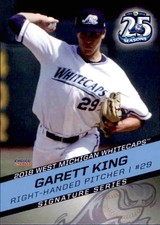 2018 West Michigan Whitecaps Choice #10 Garett King Anaheim California CA Card