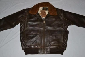 SCHOTT NYC G1S G-1 LEATHER FLIGHT JACKET ANTIQUE BROWN ALL SIZES NEW AUTHENTIC - Picture 1 of 9