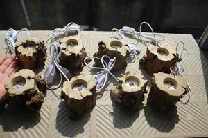8pcs rough tree wood  lamp stand for ball - Picture 1 of 5