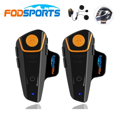 1000M Bluetooth Motorrad Headset Intercom Helm Gegensprechanlage Kopfhörer BT-S2 - Bild 1 von 4