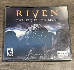 Riven The Sequel To Myst Big Box PC Game 1997 For Windows 95/Mac OS Cyan/Red Orb - Picture 1 of 8