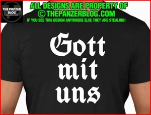 Gott mit uns T-Shirt German Patriotic Gift Version 1 - Picture 1 of 45
