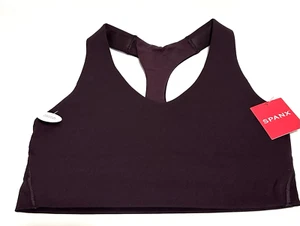 Sujetador deportivo Spanx para mujer talla XS Longline impacto medio Jammy ciruela púrpura - Imagen 1 de 6