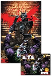 Batman Who Laughs #2 Mico Suayan Unknown comics Virgin Variant COA Limited 500 - Picture 1 of 2
