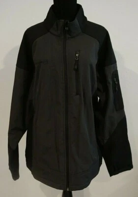 Free Country Dark Gray Black Soft Shell Jacket Mens Sz XL - Image 1 of 4