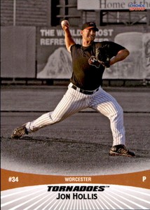 2010 Worcester Tornadoes Choice #21 Jon Hollis Jacksonville Florida FL Card