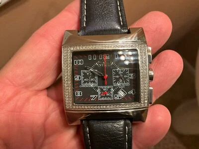 CORREA INVICTA CUBO DIAMANTE SUIZO MODELO 9904 LORICA MUY RARA DE COLECCIÓN ¡EXCELENTE!! Foto 1 de 4