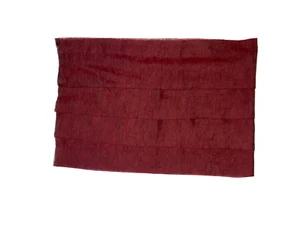 1 J.C. Penney Burgundy Valance Organza Short Curtain Dark Red Luxury Layered - Picture 1 of 6