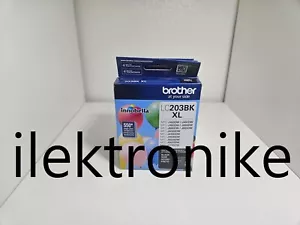 BRANDNEU 3x Brother LC203BK XL Schwarz Hohe Kapazität Tintenpatrone Ablaufdatum 03/2027 - Bild 1 von 3