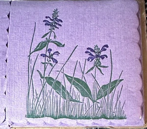 Servilletas Gwen Papel Lavanda Frostic Salvia Salvia Estampado Floral Bloque SELLADAS De Colección - Imagen 1 de 6