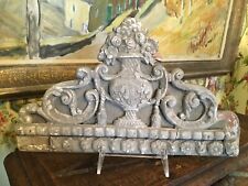 French Architectural Wood Fragment 19th Century Hand Carved  Bouquet 