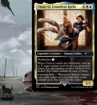 Chun-Li, Countless Kicks Spell Copy Commander Deck Magic EDH MTG Ready-to-Play - Image 1 of 4