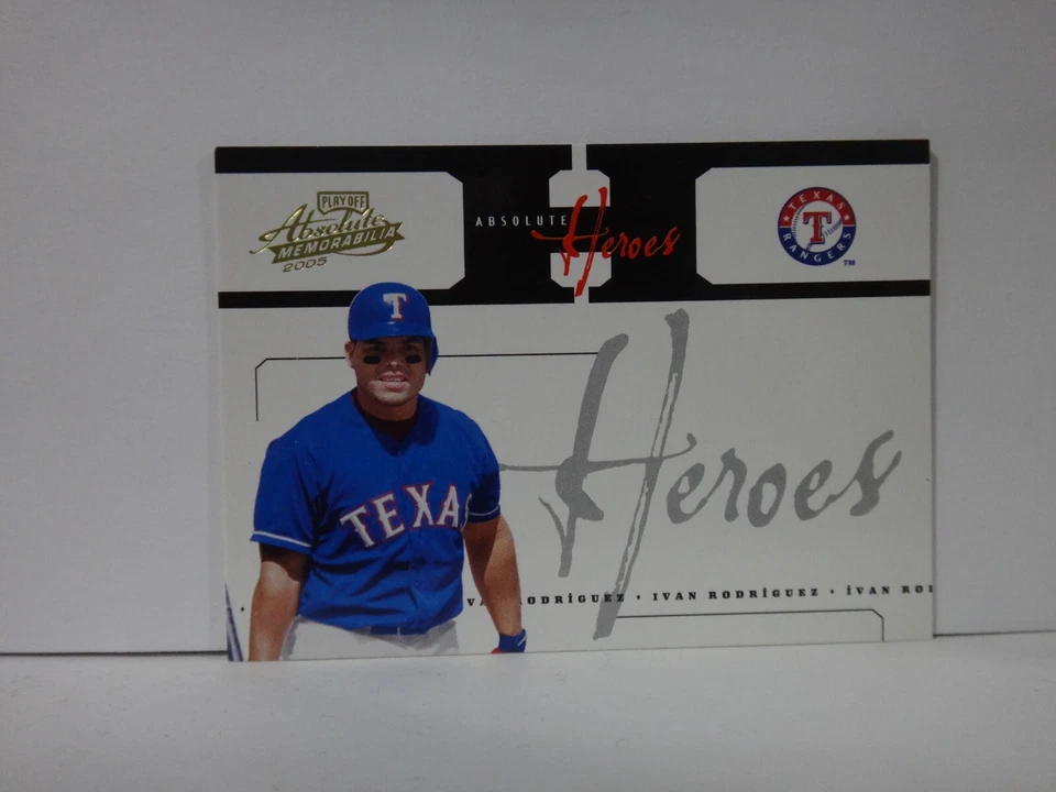2005 Absolute Memorabilia Heroes #AH-57 Ivan Rodriguez #154/250 - Image 1 of 2