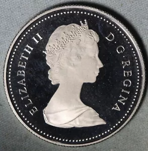 Moneda de medio dólar de 50 centavos de Canadá 1985 prueba KM#75,3 sin circular ~ envío 93¢ - Imagen 1 de 2