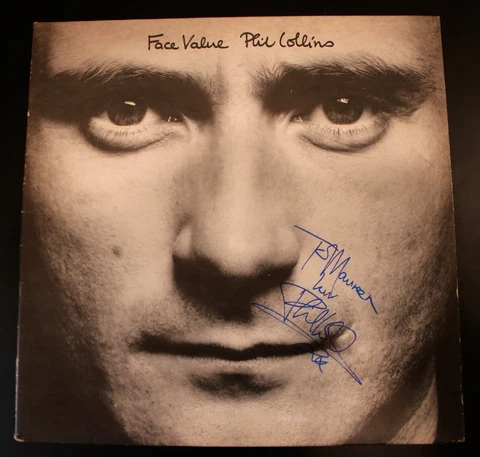 Phil Collins ~ Signed Autographed Face Value 1981 Vinyl LP Album ~ JSA COA Cover