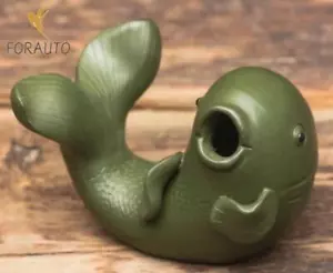 Chinesische Keramik handgefertigt Tee Haustier Fisch verheißungsvolle Statue Yixing Zisha - Bild 1 von 3