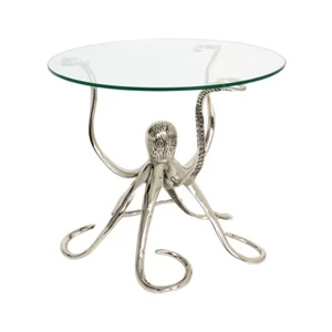 Culinary Concepts Octopus Side Table with Glass Top - Picture 1 of 4