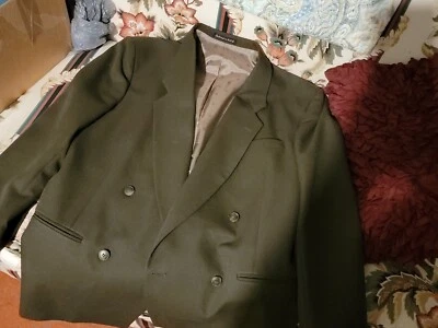 Traje Chaqueta Blazer Para Hombre Talla 40R CELLINI UOMO 2 Botones Marrón/Verde Foto 1 de 3