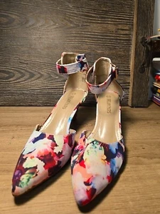 Dream Paris Tacones Altos Mujer 9.5 Bomba Stiletto Stiletto Floral Rosa - Imagen 1 de 11