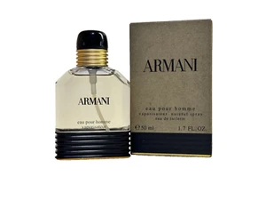 Armani Eau Pour Homme Eau De Toilette Spray 1.7 oz Vintage - Picture 1 of 6