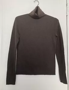 Suéter Marrón Cuello Alto XS Lana Merino Fina Brooks Brothers De Colección Nuevo - Imagen 1 de 3