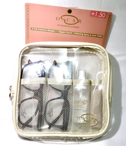 NUEVO Oscar de la Renta 2 Pares de Gafas de Lectura Premium Fuerza de Lector +1.50 - Imagen 1 de 5