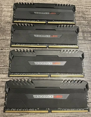Corsair Vengeance 32GB (4x8GB) 3000MHz Memory CMR32GX4M4C3200C16 - Image 1 of 4