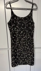 Vintage Old Navy Y2K Kleid Damen schwarz Slip Mini ärmellos Grunge Milkmaid Büste - Bild 1 von 12