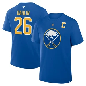 Men's Fanatics Rasmus Dahlin Royal Buffalo Sabres Authentic Stack Name & Number - Picture 1 of 3