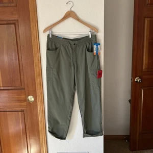 Columbia Damen Hose M grün Regular Fit Straight Cargo Roll Up Capri UPF 30 - Bild 1 von 9